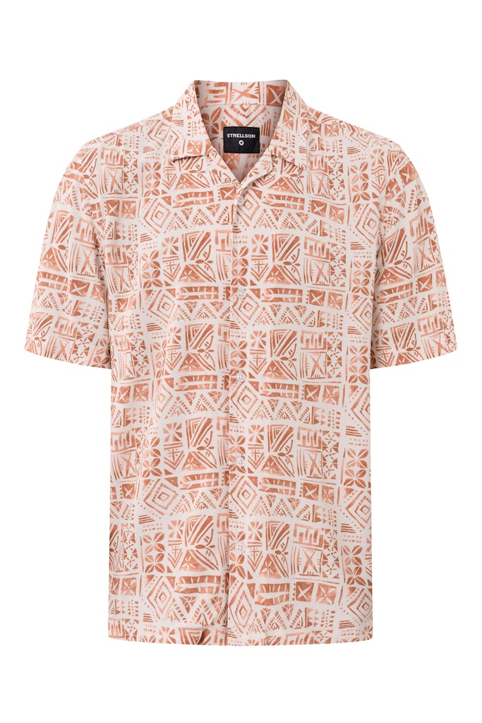 Hemden korte mouw oranje Strellson