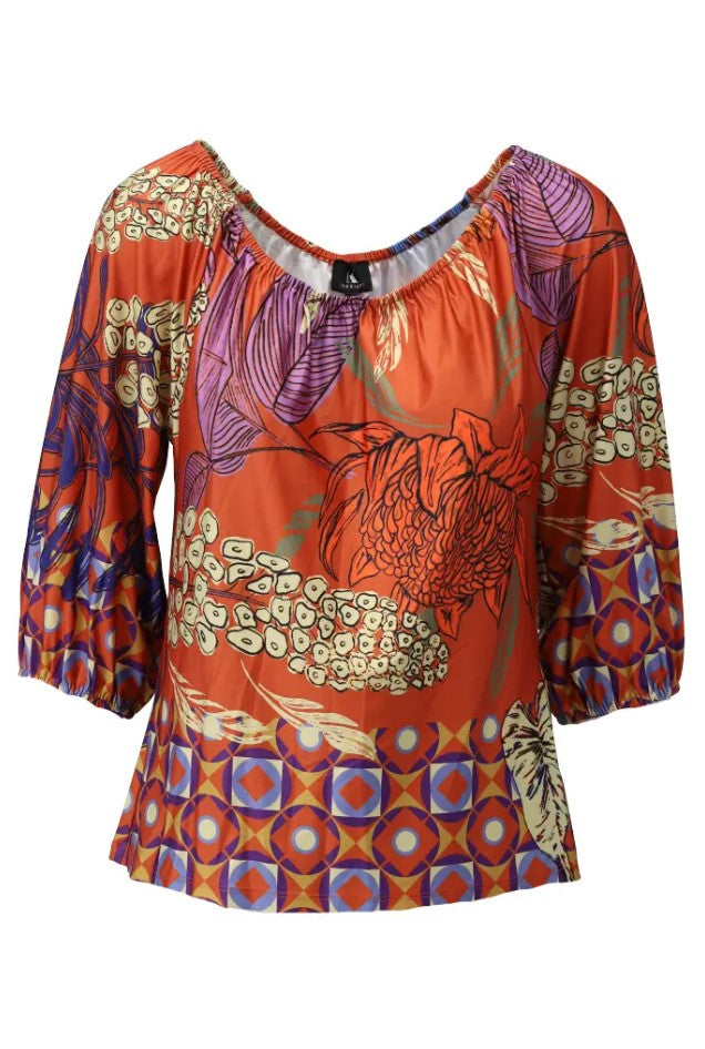 Blouses lange mouw oranje K[DESIGN]