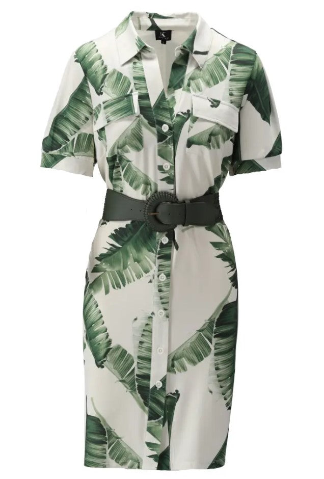 Jurken korte mouw groen K[DESIGN]