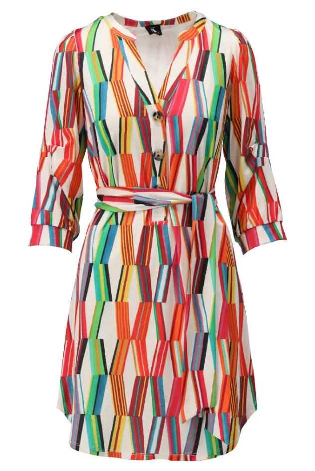 Jurken lange mouw multicolor K[DESIGN]