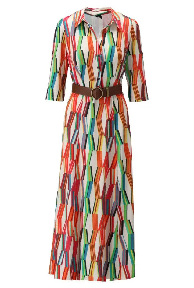 Jurken korte mouw multicolor K[DESIGN]