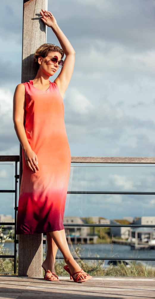 Jurken zonder mouw roze Accent