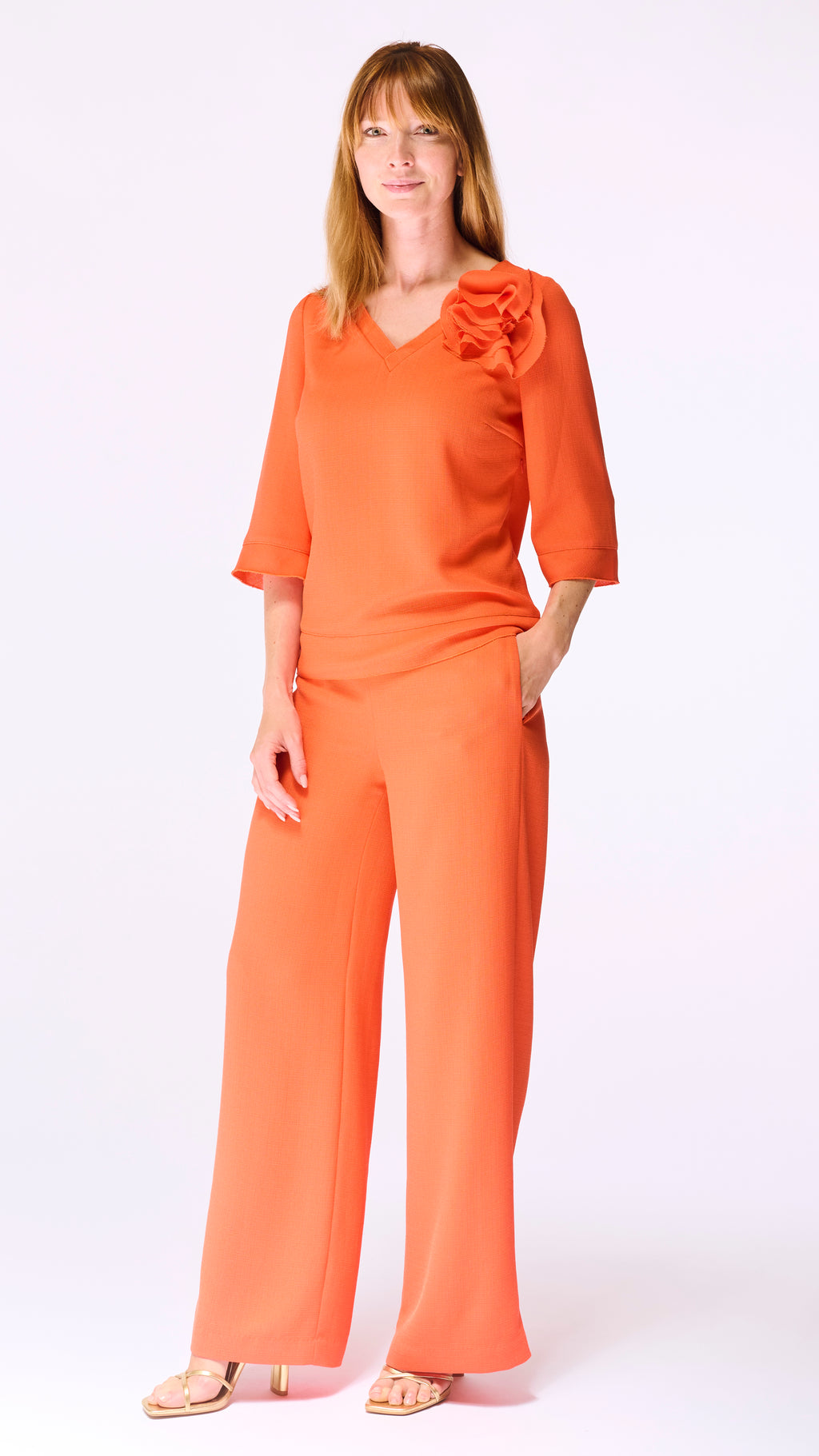 Broeken oranje Accent