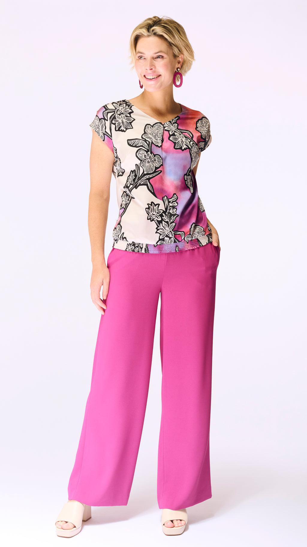 Blouses korte mouw multicolor Accent