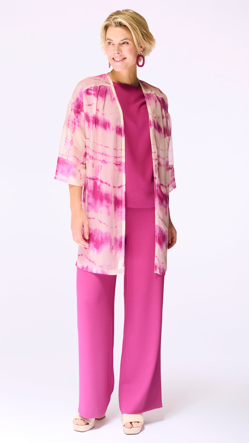 Blouses lange mouw roze Accent