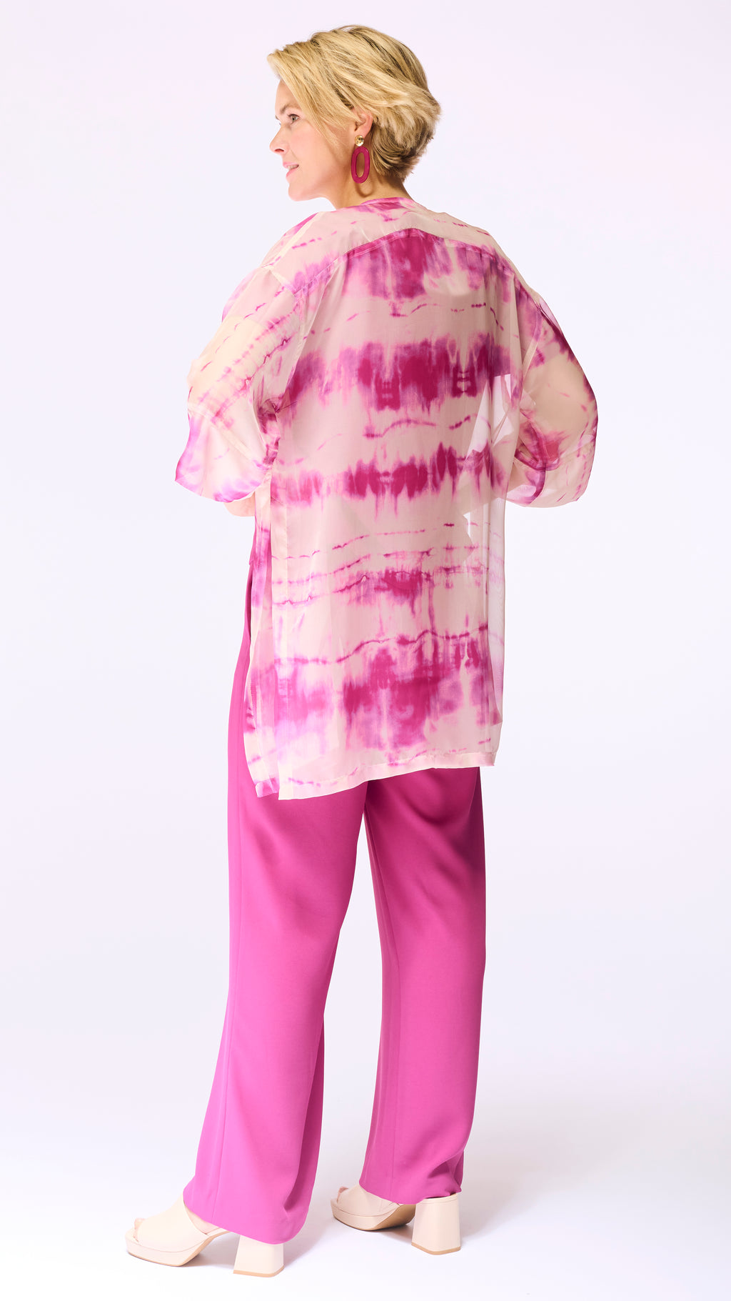Blouses lange mouw roze Accent
