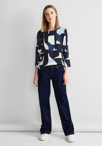 T-shirts korte mouw blauw Street One