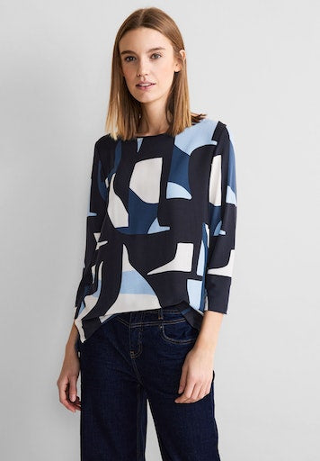 T-shirts korte mouw blauw Street One