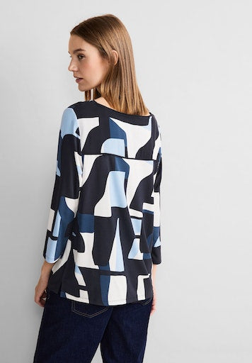 T-shirts korte mouw blauw Street One