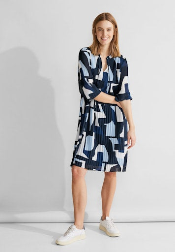 Jurken lange mouw blauw Street One