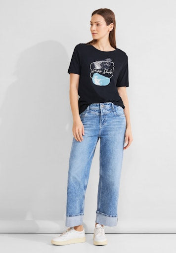 T-shirts korte mouw blauw Street One