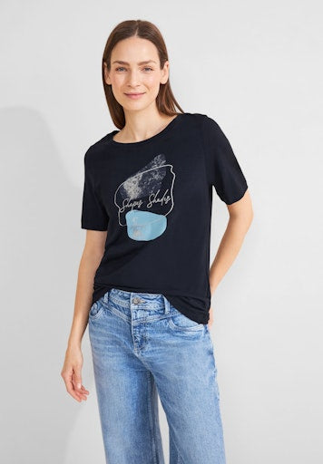 T-shirts korte mouw blauw Street One
