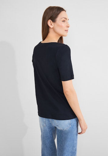 T-shirts korte mouw blauw Street One