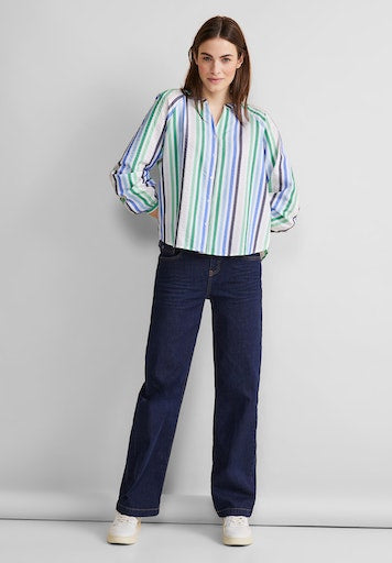 Blouses lange mouw groen Street One