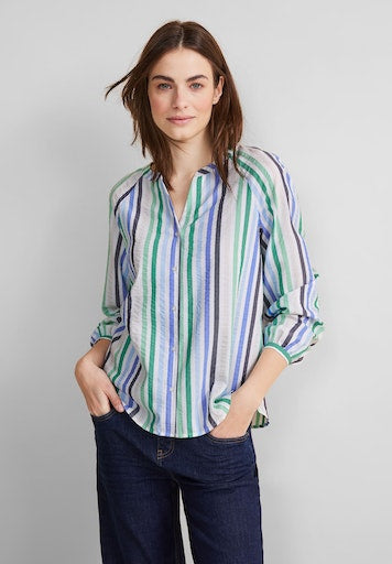 Blouses lange mouw groen Street One