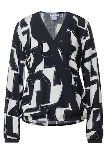 Blouses lange mouw navy Street One