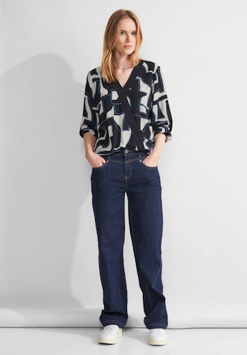 Blouses lange mouw navy Street One