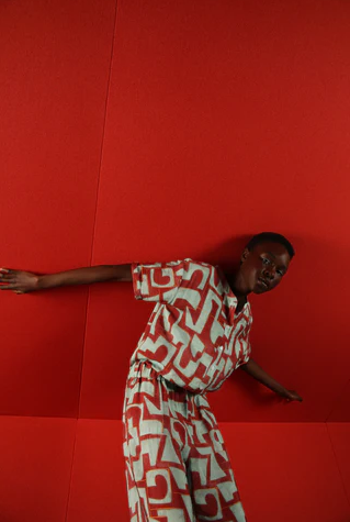 Jumpsuits korte mouw rood Hampton Bays