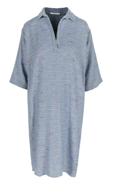 Jurken korte mouw blauw Hampton Bays