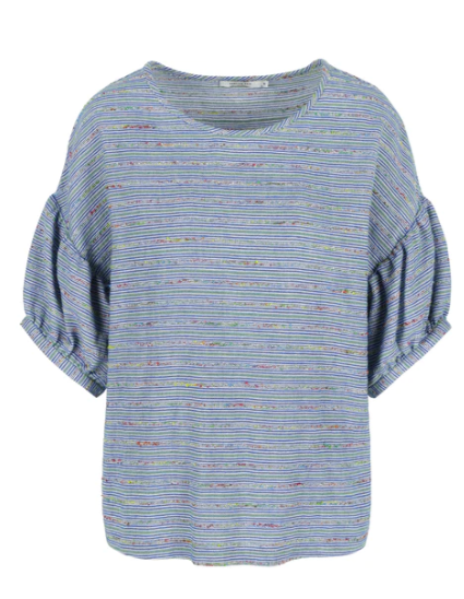 Blouses korte mouw blauw Hampton Bays