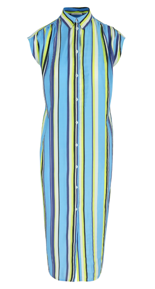 Jurken korte mouw blauw Hampton Bays