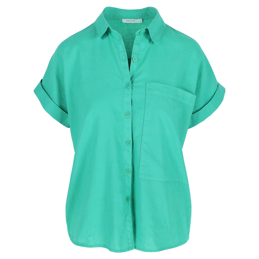 Blouses korte mouw groen Hampton Bays