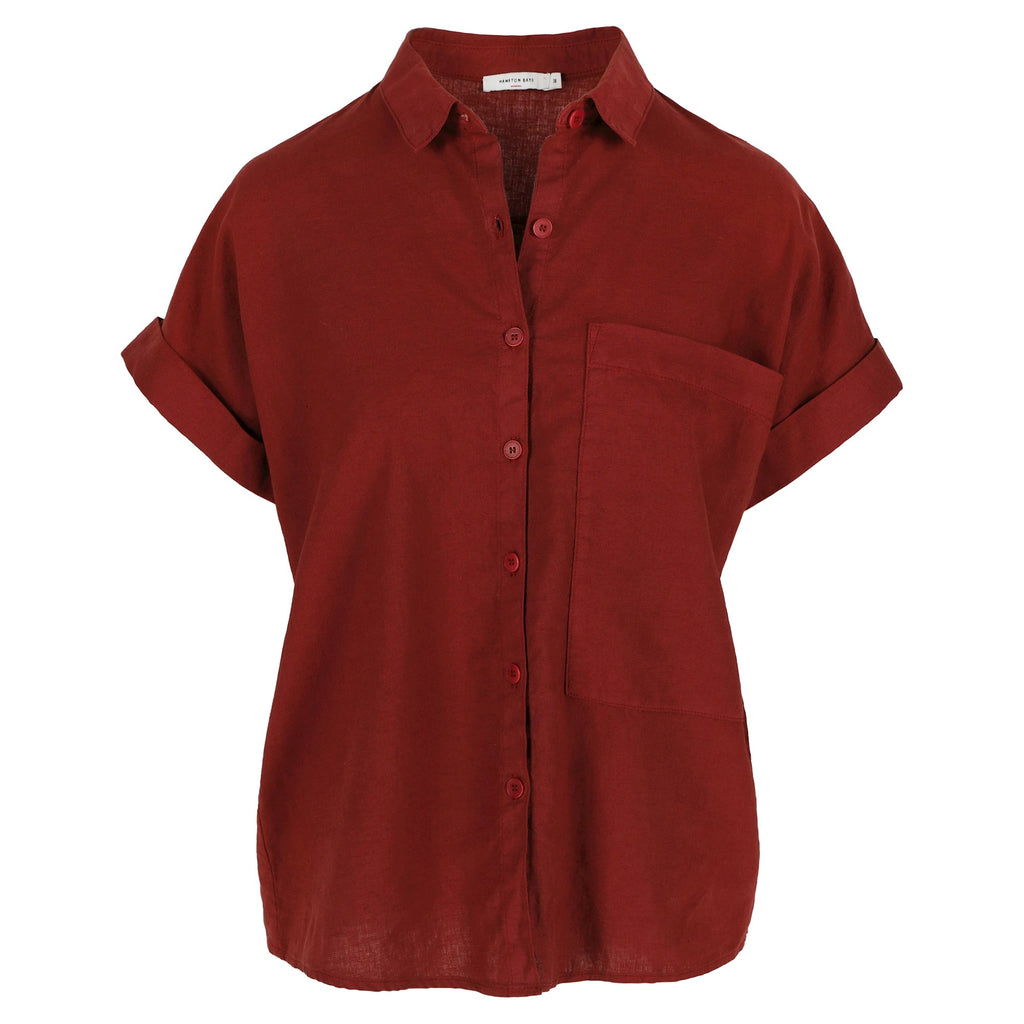 Blouses korte mouw roze Hampton Bays