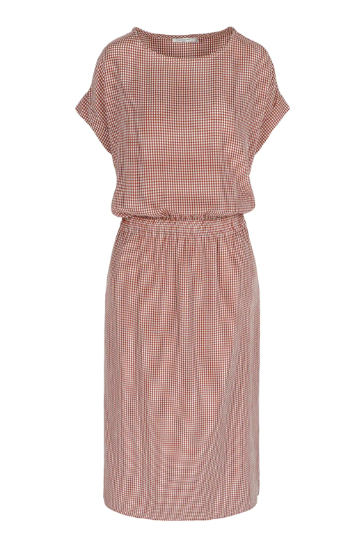 Jurken korte mouw bruin Hampton Bays