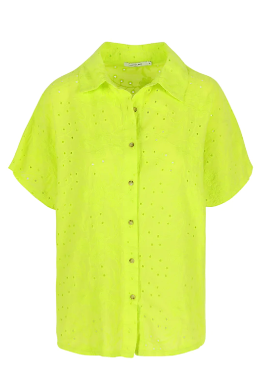 Blouses korte mouw geel Hampton Bays
