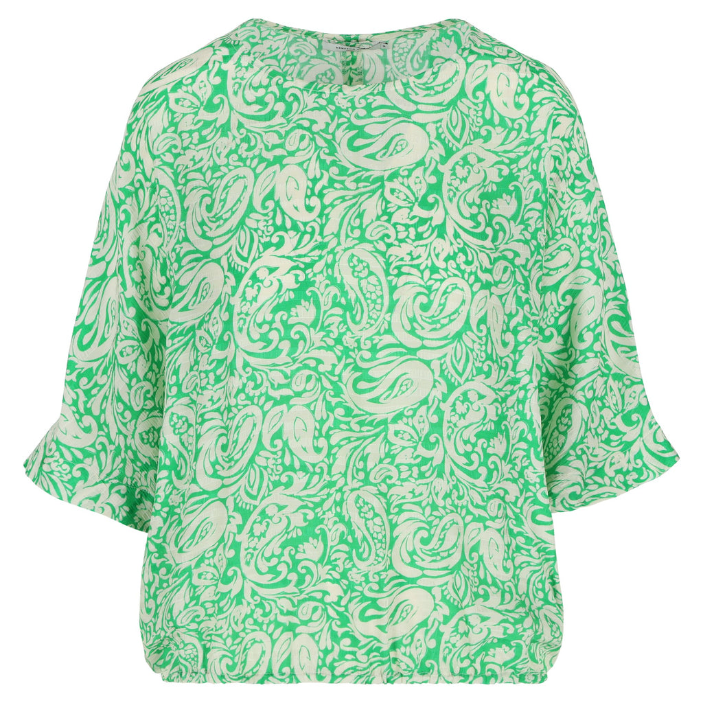 Blouses korte mouw groen Hampton Bays
