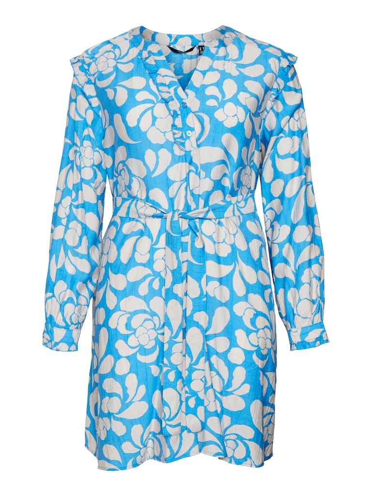 Jurken lange mouw blauw VERO MODA Curve