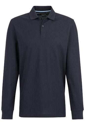 Polo's lange mouw navy Bugatti