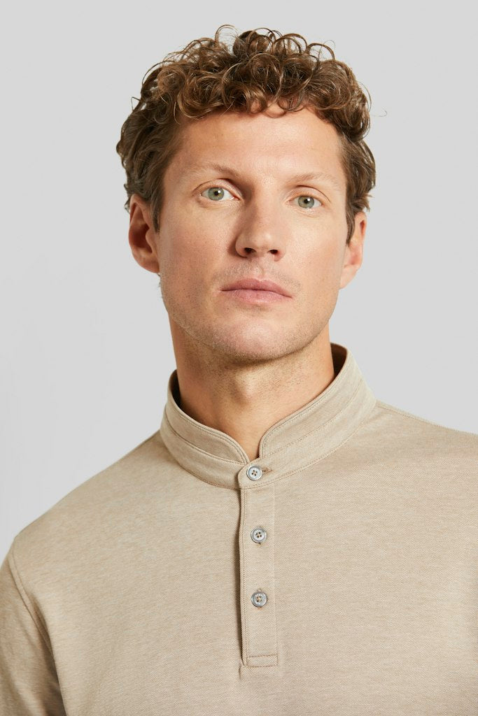 Polo's lange mouw bruin Bugatti