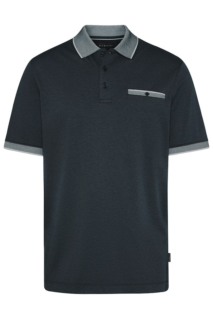 Polo's korte mouw navy Bugatti