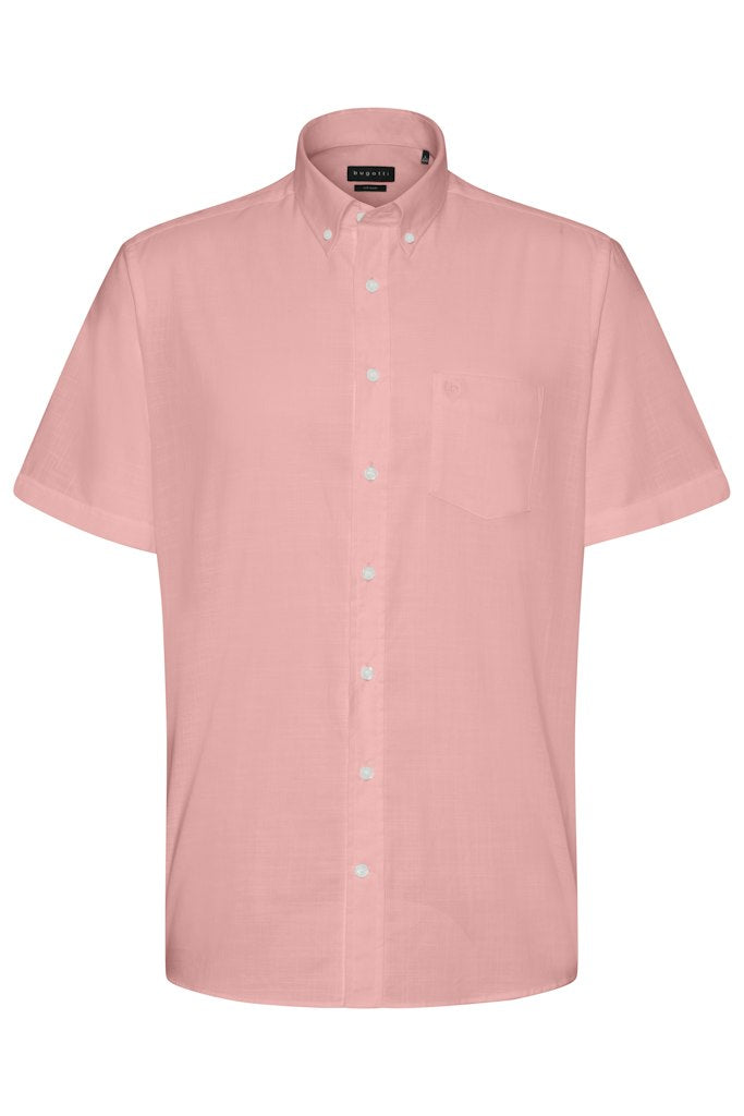 Hemden korte mouw roze Bugatti