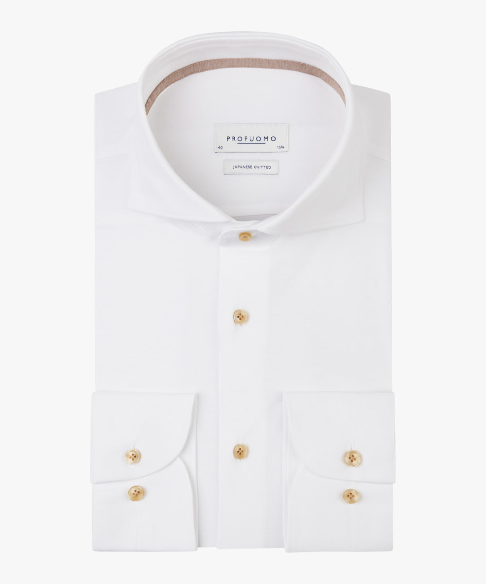 Hemden lange mouw wit Profuomo
