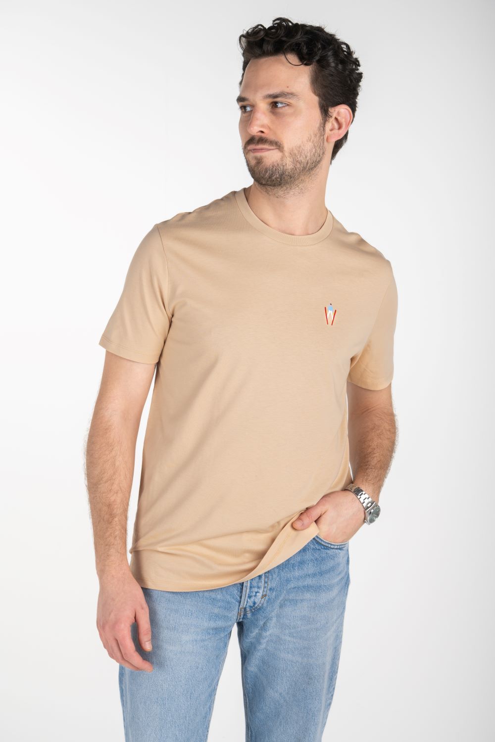 T-shirts korte mouw beige STRØM