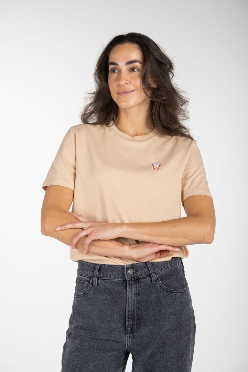 T-shirts korte mouw beige STRØM