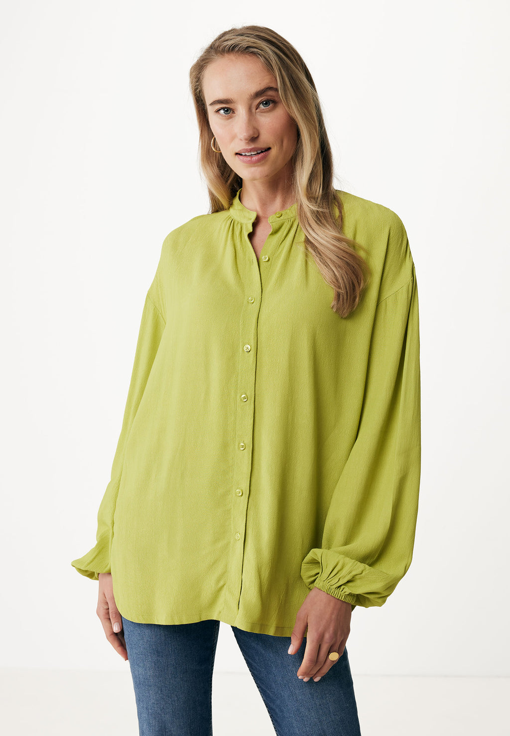 Blouses lange mouw groen Mexx