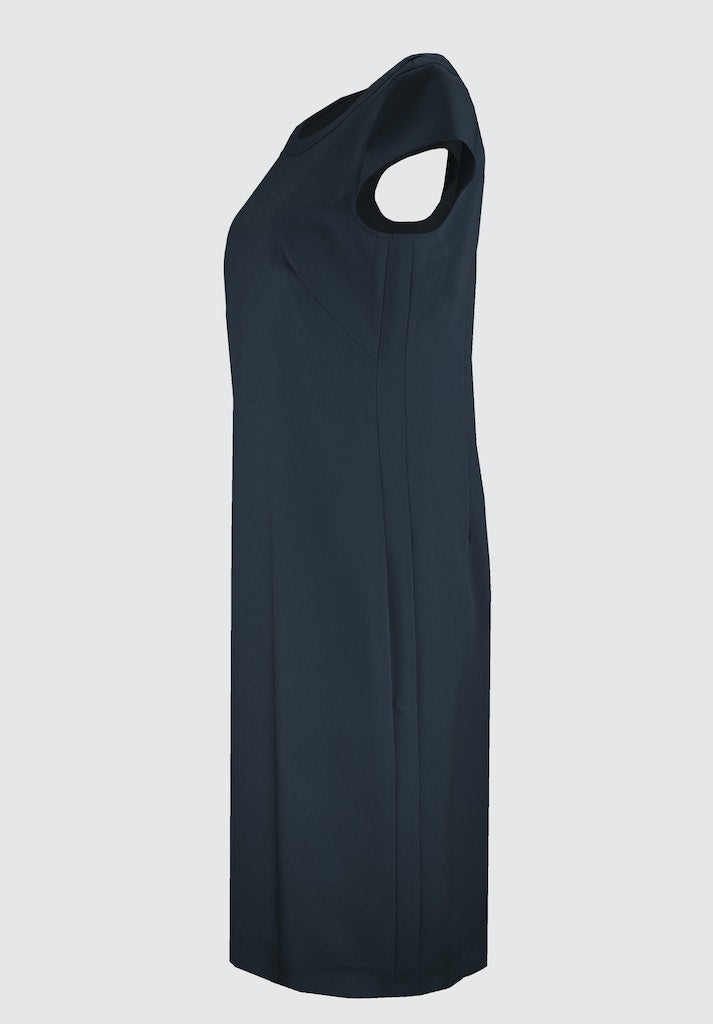 Jurken korte mouw navy Bianca