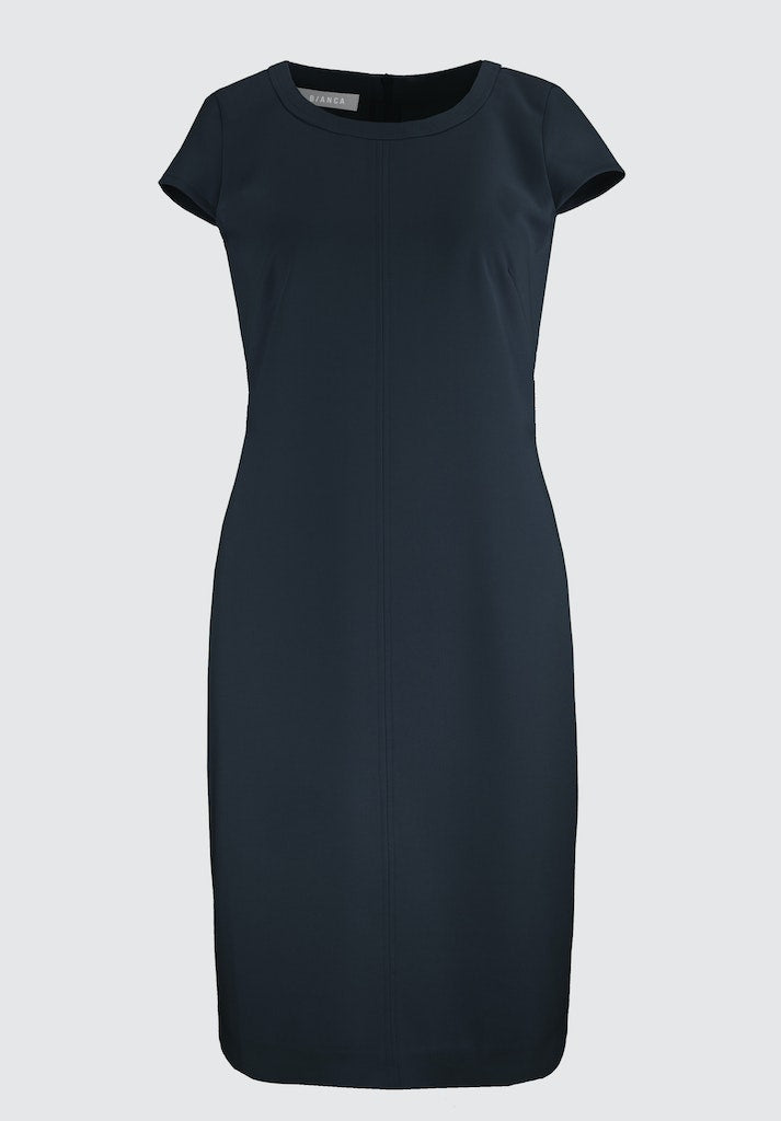 Jurken korte mouw navy Bianca