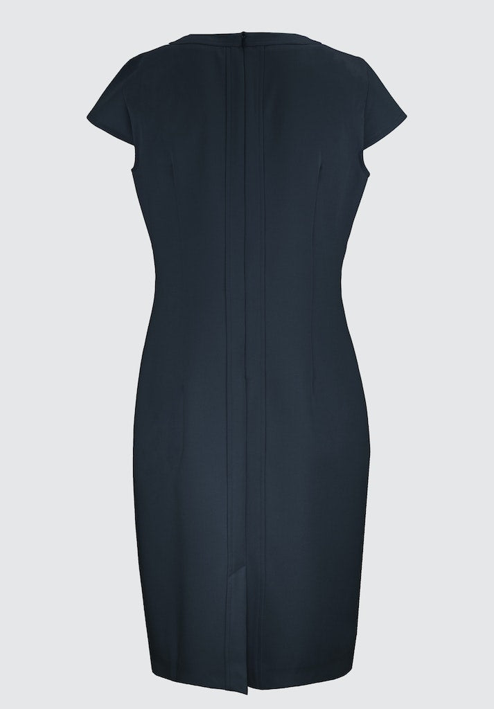 Jurken korte mouw navy Bianca