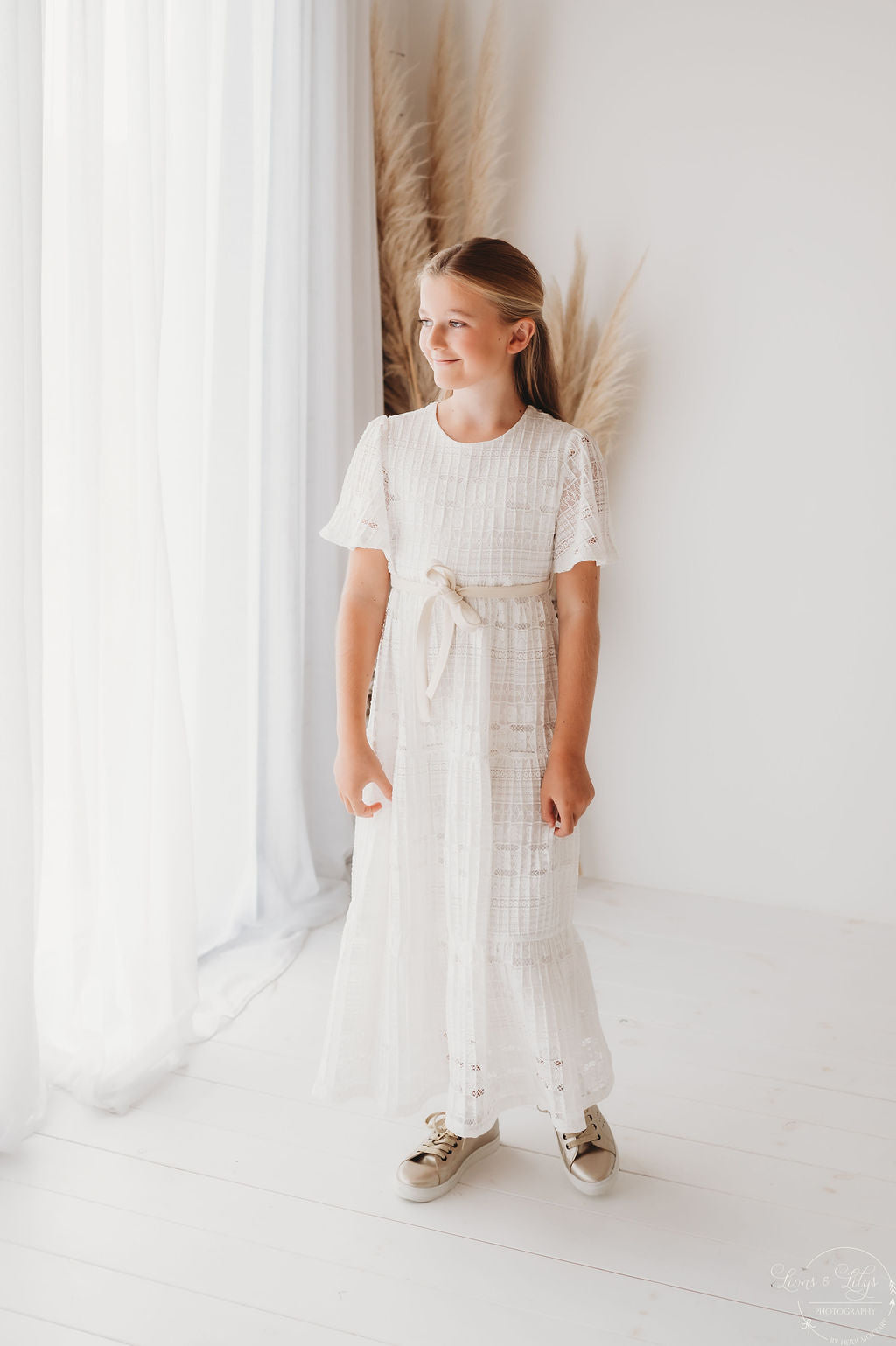 Jurken korte mouw wit Noali