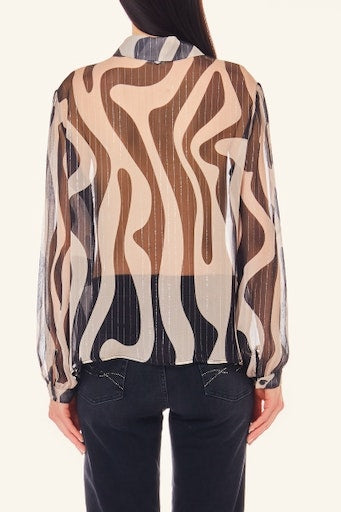 Blouses lange mouw beige Liu Jo