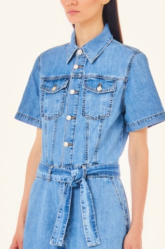 Jurken korte mouw blauw Liu Jo