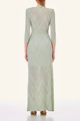 Jurken lange mouw groen Liu Jo Black