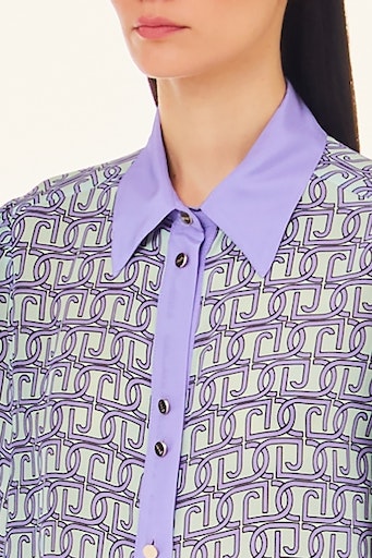 Blouses lange mouw paars Liu Jo Black