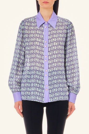Blouses lange mouw paars Liu Jo Black