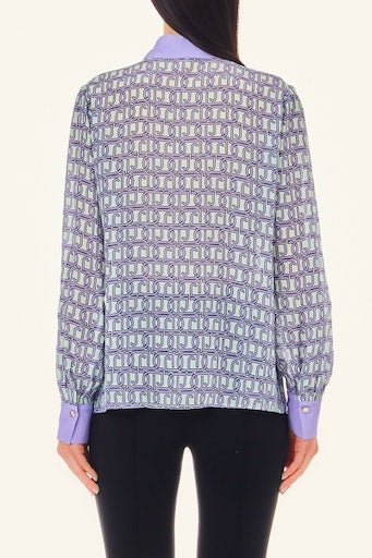 Blouses lange mouw paars Liu Jo Black