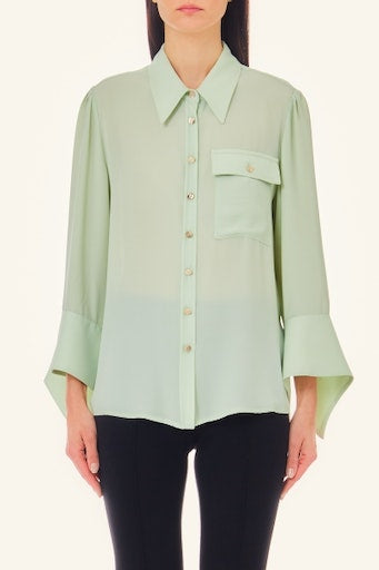 Blouses lange mouw groen Liu Jo Black